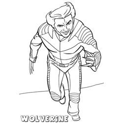 Dessin à colorier: Wolverine (Super-héros et Super-vilains) #185657 - Coloriages à Imprimer Gratuits