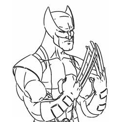 Dessin à colorier: Wolverine (Super-héros et Super-vilains) #185664 - Coloriages à Imprimer Gratuits
