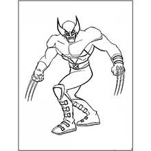 Dessin à colorier: Wolverine (Super-héros et Super-vilains) #74846 - Coloriages à Imprimer Gratuits