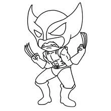 Dessin à colorier: Wolverine (Super-héros et Super-vilains) #74847 - Coloriages à Imprimer Gratuits