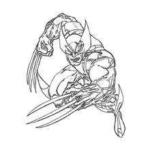 Dessin à colorier: Wolverine (Super-héros et Super-vilains) #74850 - Coloriages à Imprimer Gratuits