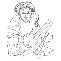Dessin à colorier: Wolverine (Super-héros et Super-vilains) #74862 - Coloriages à Imprimer Gratuits