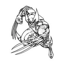 Dessin à colorier: Wolverine (Super-héros et Super-vilains) #74865 - Coloriages à Imprimer Gratuits