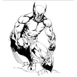Dessin à colorier: Wolverine (Super-héros et Super-vilains) #74870 - Coloriages à Imprimer Gratuits