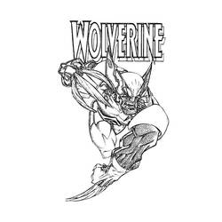 Dessin à colorier: Wolverine (Super-héros et Super-vilains) #74879 - Coloriages à Imprimer Gratuits