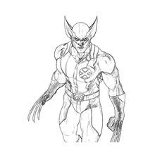 Dessin à colorier: Wolverine (Super-héros et Super-vilains) #74886 - Coloriages à Imprimer Gratuits