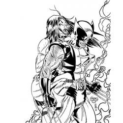 Dessin à colorier: Wolverine (Super-héros et Super-vilains) #74887 - Coloriages à Imprimer Gratuits