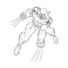 Dessin à colorier: Wolverine (Super-héros et Super-vilains) #74889 - Coloriages à Imprimer Gratuits