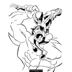Dessin à colorier: Wolverine (Super-héros et Super-vilains) #74895 - Coloriages à Imprimer Gratuits
