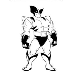 Dessin à colorier: Wolverine (Super-héros et Super-vilains) #74896 - Coloriages à Imprimer Gratuits