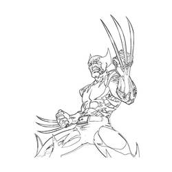 Dessin à colorier: Wolverine (Super-héros et Super-vilains) #74905 - Coloriages à Imprimer Gratuits