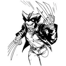 Dessin à colorier: Wolverine (Super-héros et Super-vilains) #74906 - Coloriages à Imprimer Gratuits