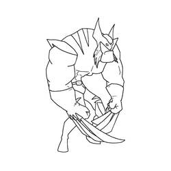 Dessin à colorier: Wolverine (Super-héros et Super-vilains) #74909 - Coloriages à Imprimer Gratuits
