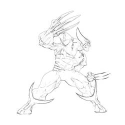 Dessin à colorier: Wolverine (Super-héros et Super-vilains) #74933 - Coloriages à Imprimer Gratuits