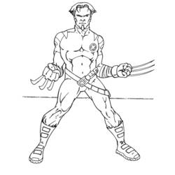 Dessin à colorier: Wolverine (Super-héros et Super-vilains) #74941 - Coloriages à Imprimer Gratuits