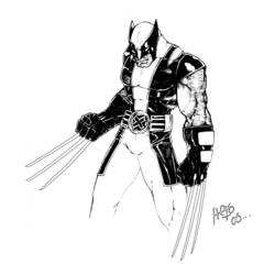 Dessin à colorier: Wolverine (Super-héros et Super-vilains) #74946 - Coloriages à Imprimer Gratuits