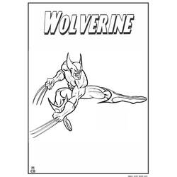 Dessin à colorier: Wolverine (Super-héros et Super-vilains) #74950 - Coloriages à Imprimer Gratuits