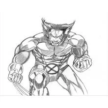 Dessin à colorier: Wolverine (Super-héros et Super-vilains) #74961 - Coloriages à Imprimer Gratuits
