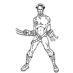 Dessin à colorier: Wolverine (Super-héros et Super-vilains) #74962 - Coloriages à Imprimer Gratuits
