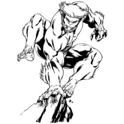 Dessin à colorier: Wolverine (Super-héros et Super-vilains) #74973 - Coloriages à Imprimer Gratuits