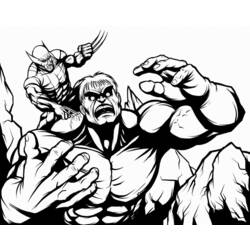 Dessin à colorier: Wolverine (Super-héros et Super-vilains) #74983 - Coloriages à Imprimer Gratuits