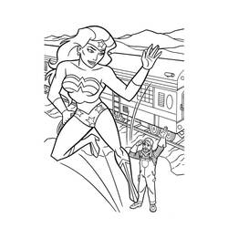 Coloriage Wonder Woman (Super-héros et Super-vilains) #196916 à imprimer et colorier