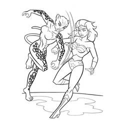 Coloriage Wonder Woman (Super-héros et Super-vilains) #196917 à imprimer et colorier