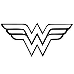 Coloriage Wonder Woman (Super-héros et Super-vilains) #196929 à imprimer et colorier