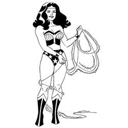 Coloriage Wonder Woman (Super-héros et Super-vilains) #196931 à imprimer et colorier