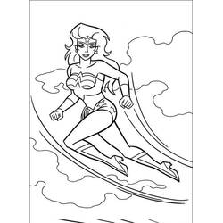 Coloriage Wonder Woman (Super-héros et Super-vilains) #196937 à imprimer et colorier