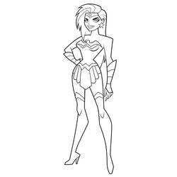 Coloriage Wonder Woman (Super-héros et Super-vilains) #196941 à imprimer et colorier