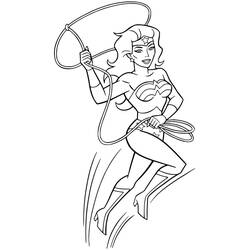 Coloriage Wonder Woman (Super-héros et Super-vilains) #196943 à imprimer et colorier
