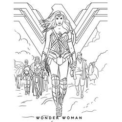 Coloriage Wonder Woman (Super-héros et Super-vilains) #196958 à imprimer et colorier
