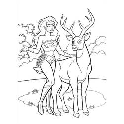 Coloriage Wonder Woman (Super-héros et Super-vilains) #196960 à imprimer et colorier