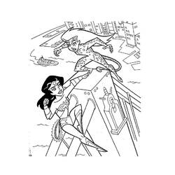 Coloriage Wonder Woman (Super-héros et Super-vilains) #196961 à imprimer et colorier