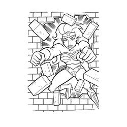 Coloriage Wonder Woman (Super-héros et Super-vilains) #196967 à imprimer et colorier