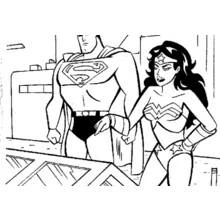 Coloriage Wonder Woman (Super-héros et Super-vilains) #74717 à imprimer et colorier