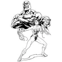 Coloriage Wonder Woman (Super-héros et Super-vilains) #74738 à imprimer et colorier