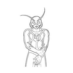 Dessin à colorier: Ant-Man (Super-héros) #77669 - Coloriages à Imprimer