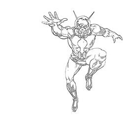 Dessin à colorier: Ant-Man (Super-héros) #77681 - Coloriages à Imprimer