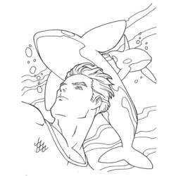 Dessin à colorier: Aquaman (Super-héros) #84973 - Coloriages à Imprimer