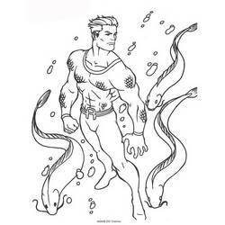 Dessin à colorier: Aquaman (Super-héros) #84994 - Coloriages à Imprimer