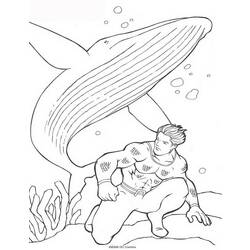Dessin à colorier: Aquaman (Super-héros) #84995 - Coloriages à Imprimer