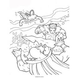 Dessin à colorier: Aquaman (Super-héros) #85003 - Coloriages à Imprimer Gratuits