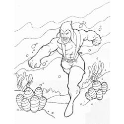 Dessin à colorier: Aquaman (Super-héros) #85011 - Coloriages à Imprimer Gratuits