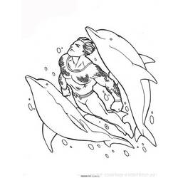 Dessin à colorier: Aquaman (Super-héros) #85020 - Coloriages à Imprimer