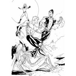 Dessin à colorier: Aquaman (Super-héros) #85026 - Coloriages à imprimer