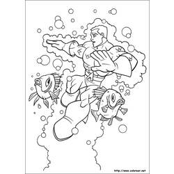 Dessin à colorier: Aquaman (Super-héros) #85092 - Coloriages à Imprimer Gratuits
