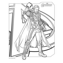 Dessin à colorier: Avengers (Super-héros) #74019 - Coloriages à Imprimer Gratuits