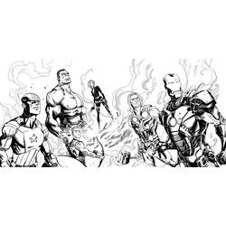 Dessin à colorier: Avengers (Super-héros) #74035 - Coloriages à Imprimer Gratuits